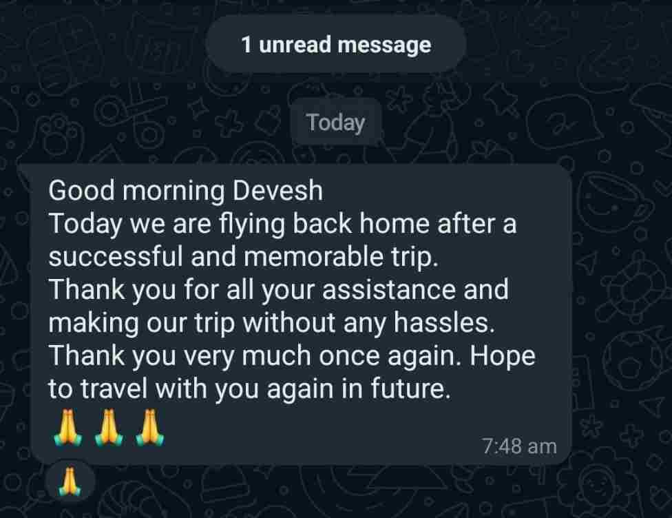 Nagarjuna Travels Customer Testimonial 24